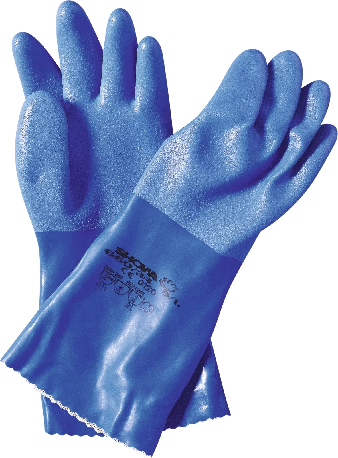 Gants Showa bleu 36 cm XL
