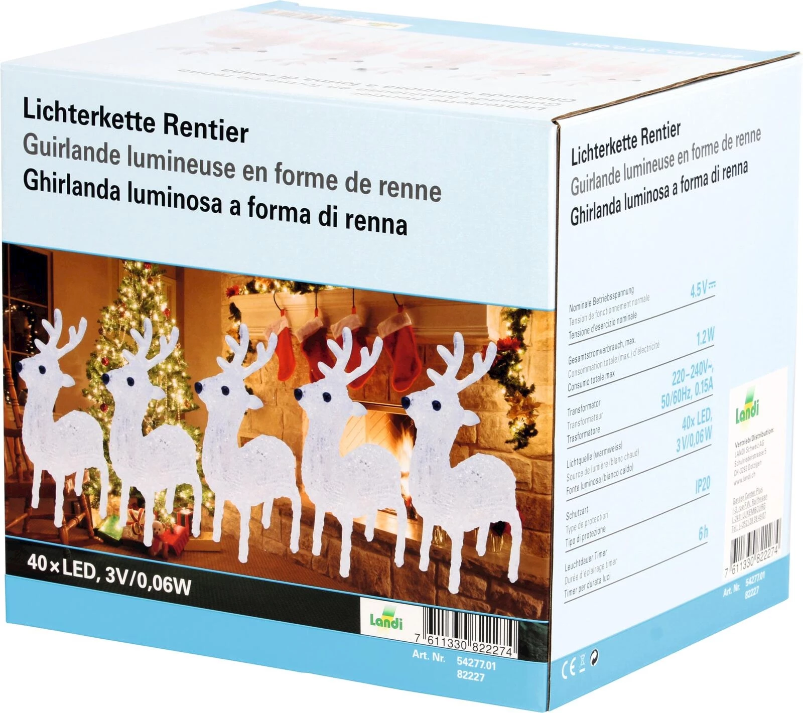 Lichterkette Rentier kaufen Weihnachtsbeleuchtung mit Batterie