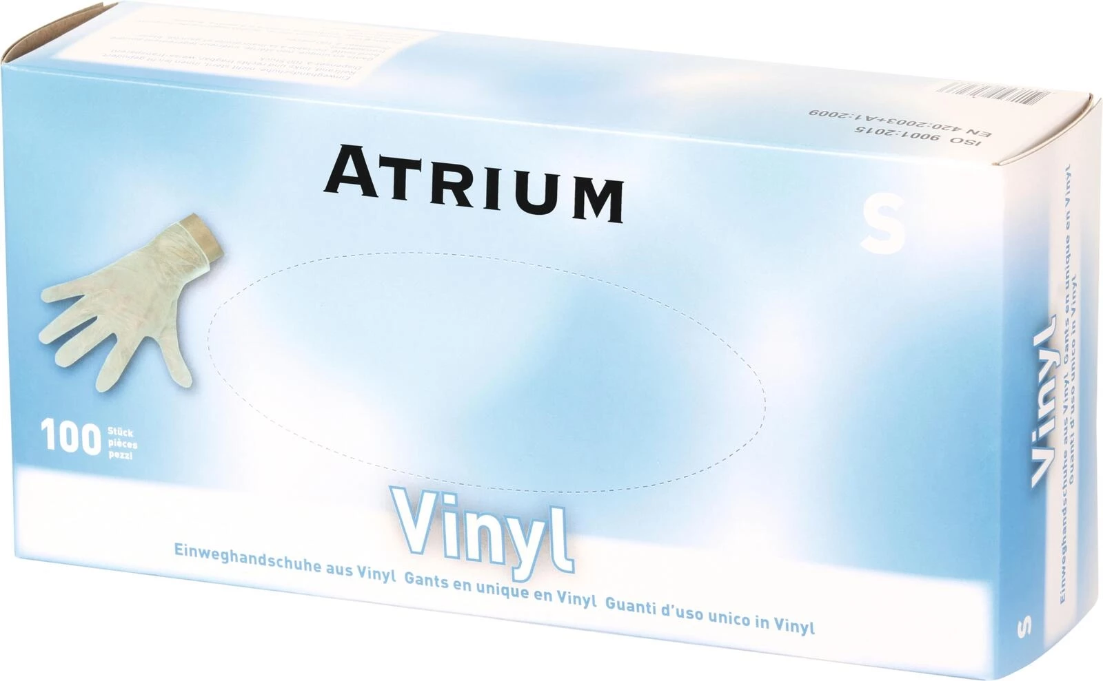 Gants en vinyle t. S à usage unique