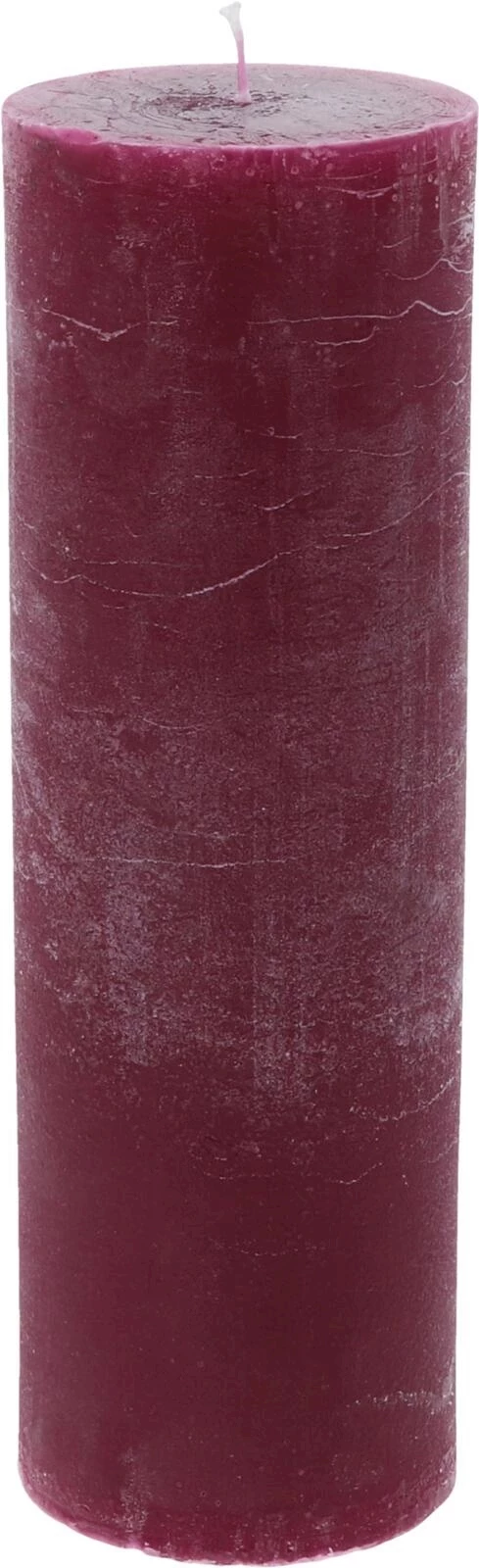Zylinderkerze RR 8x25 cm rubinrot