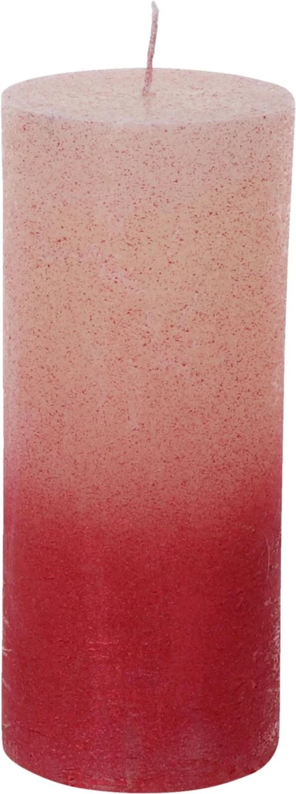 Bougies cyl. laquées 6x14cm rouge cuivre