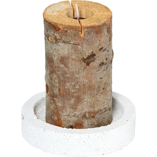 Torche en bois avec sous-verre