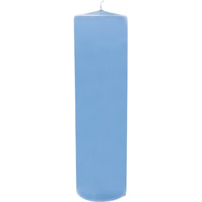 Bougie cyl.  10 × 35 cm bleu claire
