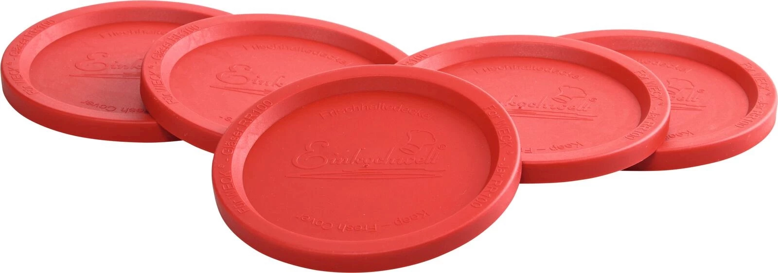 Couvercle rouge 10 cm 5 pièces