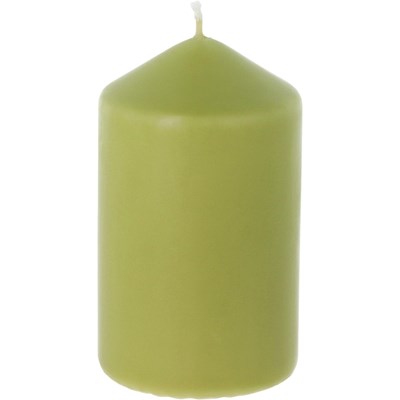 Kerze Swiss Natural 7 × 12 cm olive