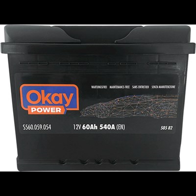 Starterbatterie OKAY Power 60Ah/540A kaufen - Auto Zubehör - LANDI