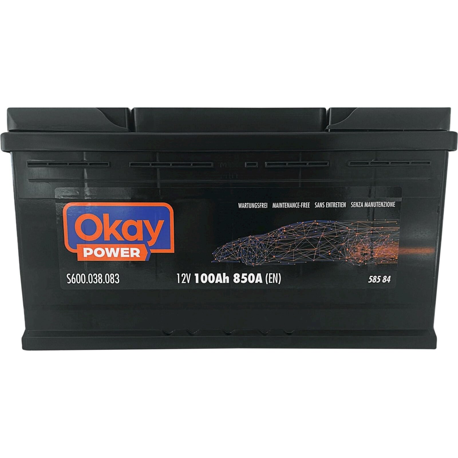 Batterie de démarrage OKAY Power 100Ah/ Acheter - Accessoires