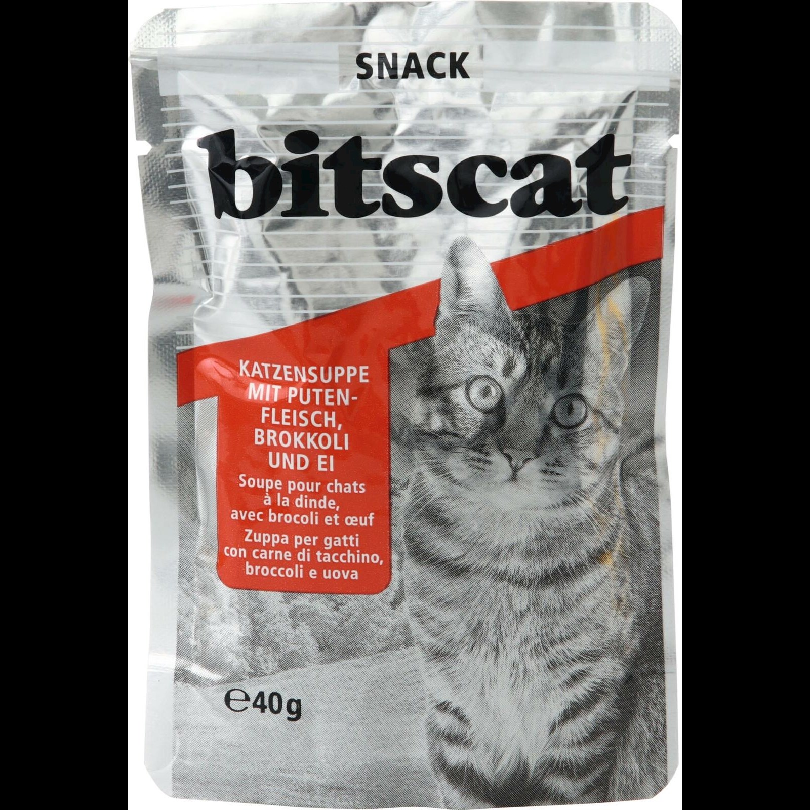 Bouillon pour chats dinde/brocoli 4x40 g Acheter - Snacks chats