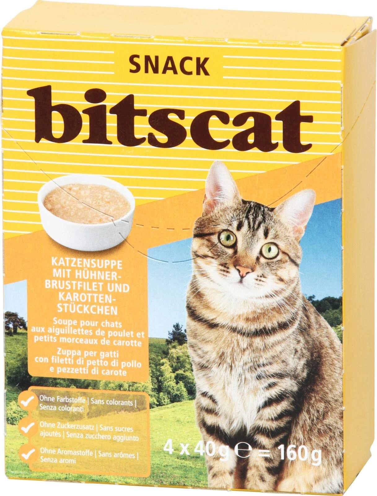 Katzensuppe mit Huhn/Karotten 4×40g
