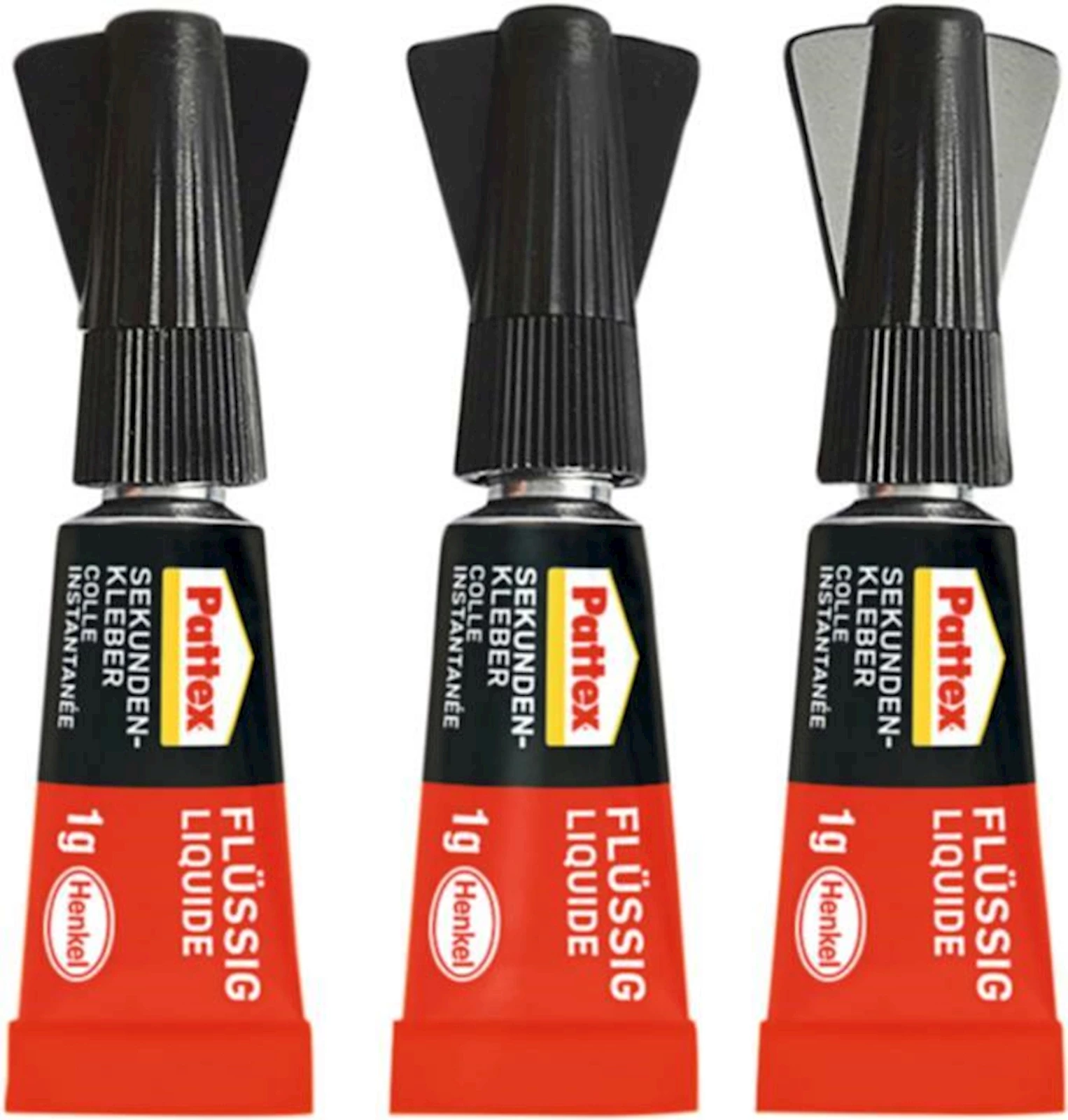 Pattex Sekundenkleber 3 × 1 g