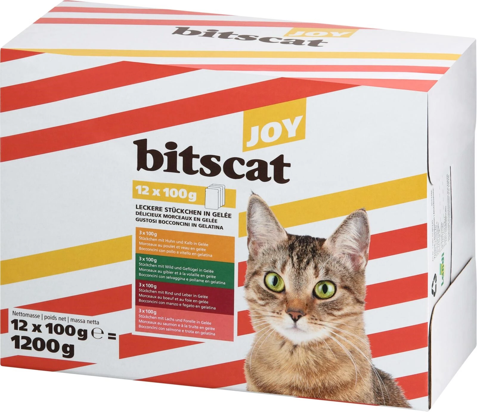 Katzenfutter bitscat Joy 12 × 100 g