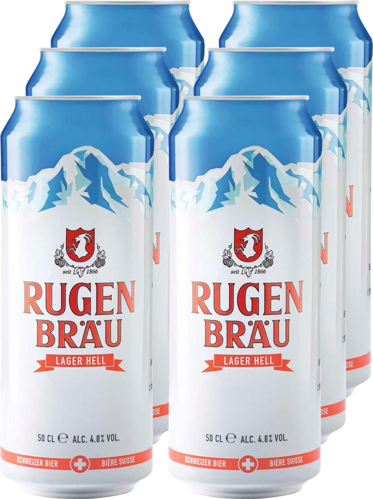 Lagerbier Rugenbräu 6 × 50 cl