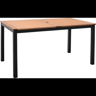 Tisch Holz/Alu 140cm