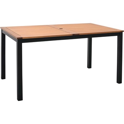 Table bois/ alu 140cm