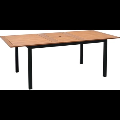 Tisch Holz/Alu 150/200cm