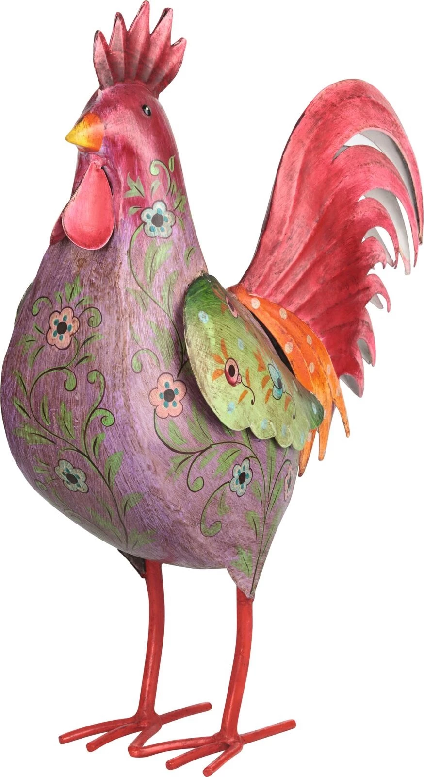 Hahn Pierre Metall lila kaufen Dekofiguren LANDI