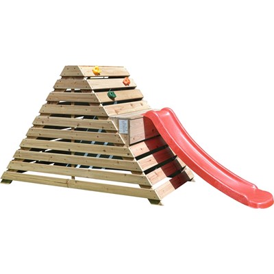Pyramide à grimper avec toboggan