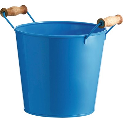 Pot avec anse bleu 25x20 cm