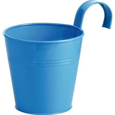 Pot avec anse bleu 25x20 cm