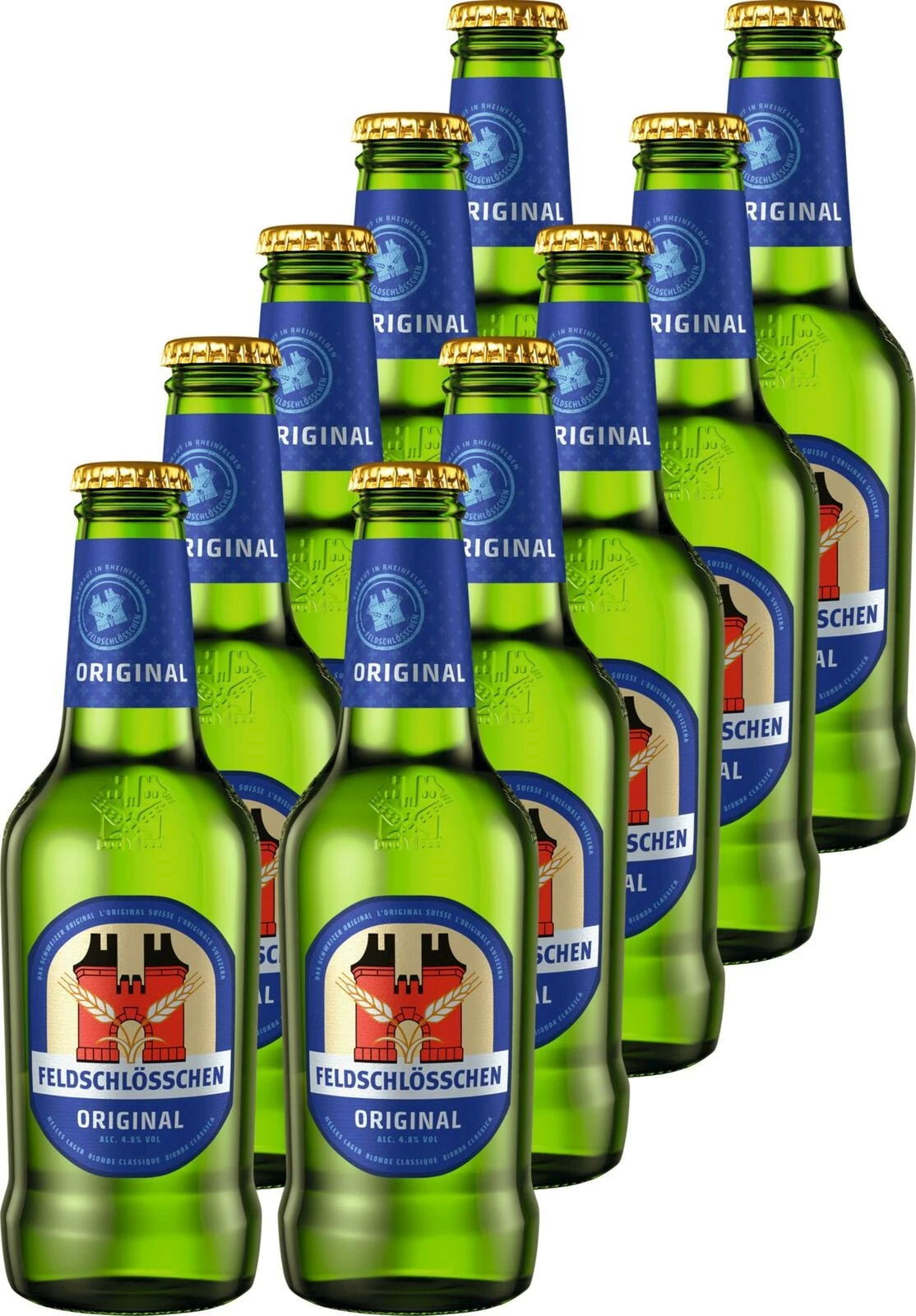 Lagerbier Feld. Original 10 × 33 cl