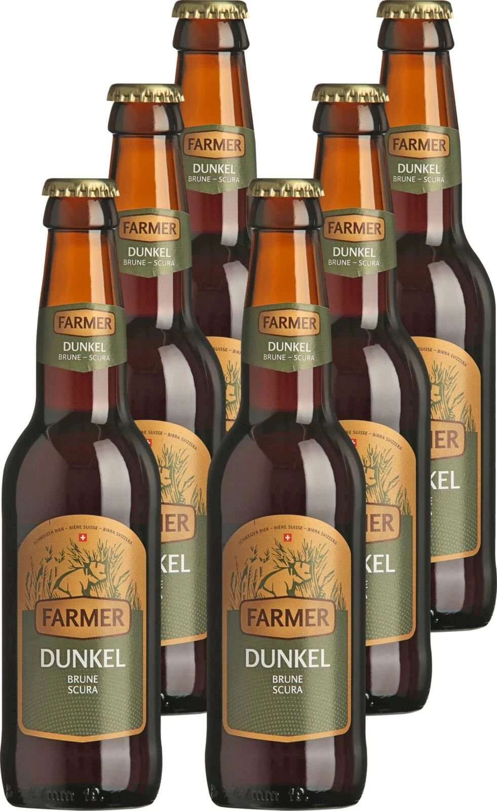 Bier Farmer dunkel 6 × 33 cl