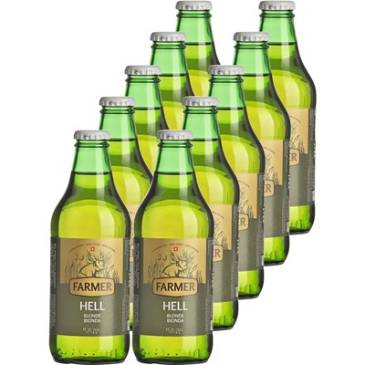 Bière Lager blonde Farmer 10×33cl