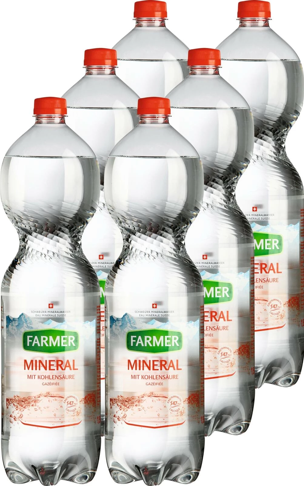 Mineralwasser Farmer rot 6×150cl