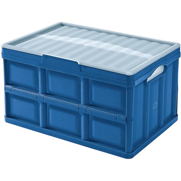 Boîte avec couvercle bleu