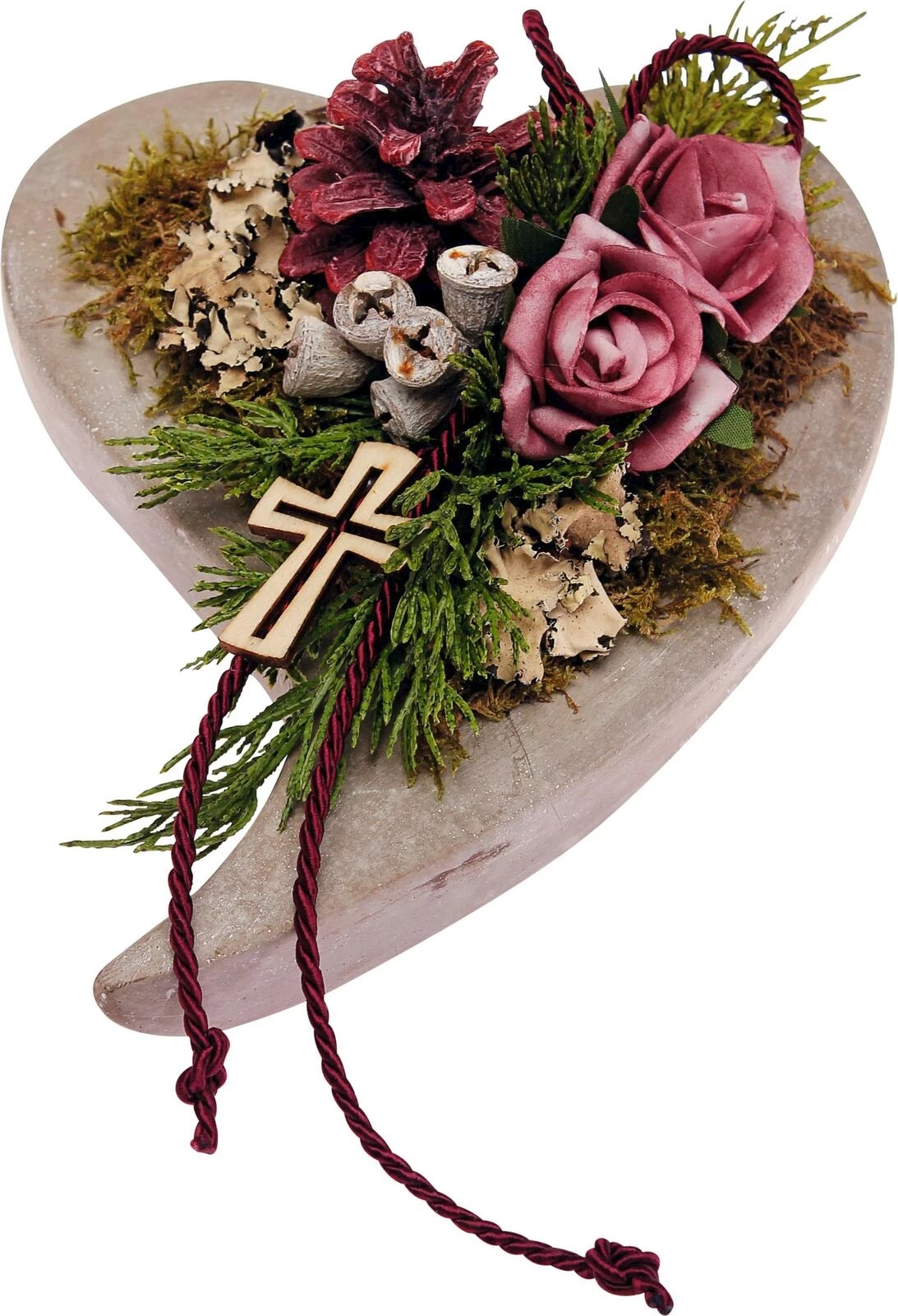 Grab Herzschale brombeer