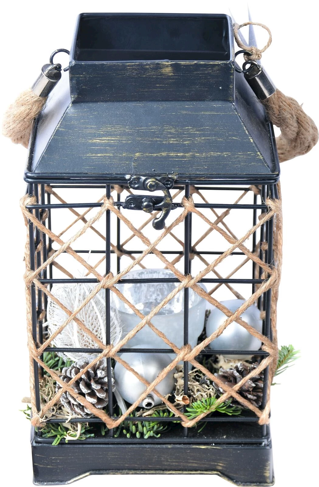 Laterne silber 17 cm