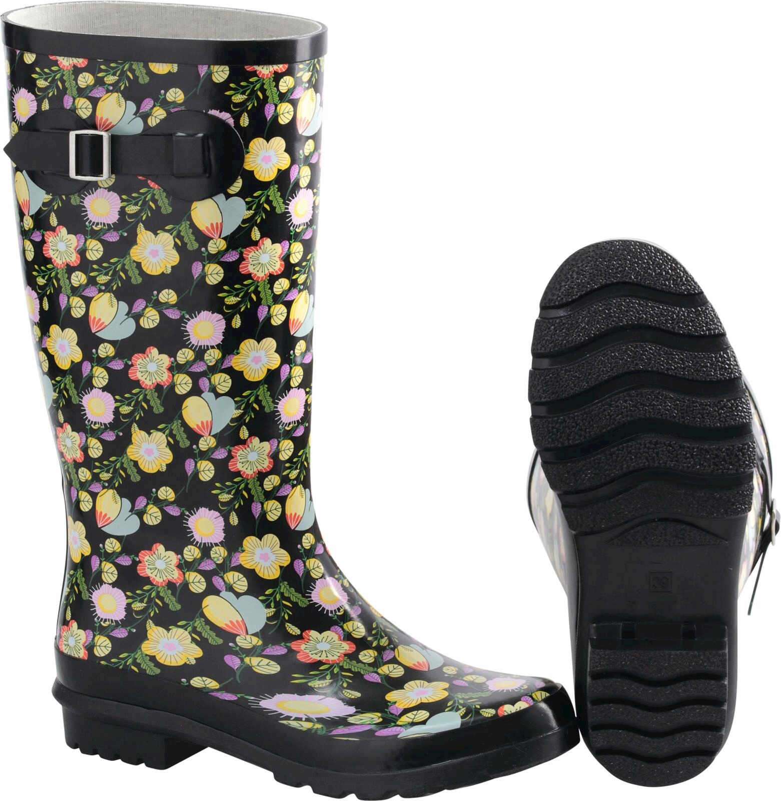 Bottes En Caoutchouc Pour Femme Avec Talon - Imperméables Mi-hautes - Pour Pluie, Jardin, Pêche - Taille 38