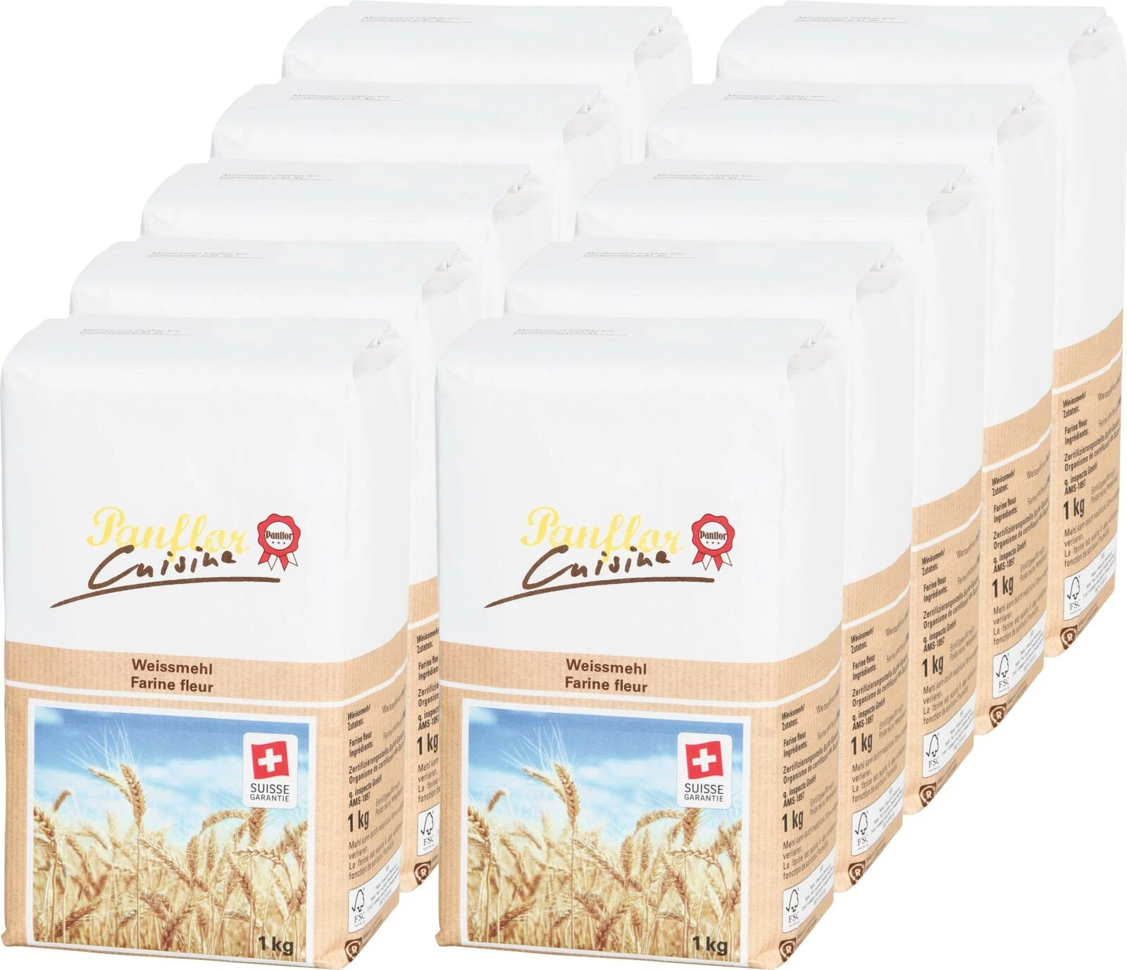 Weissmehl Cuisine Panflor 10×1kg