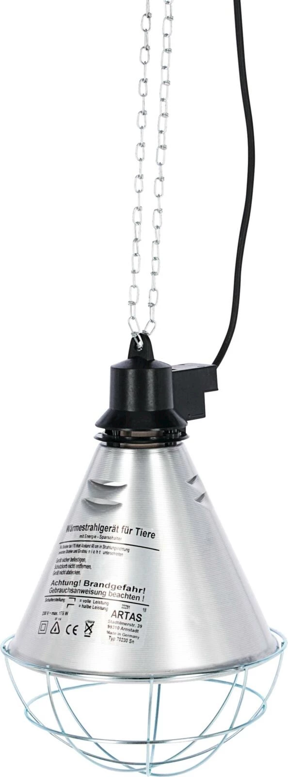 Lampe chauf. interrupteur écon. 175 W
