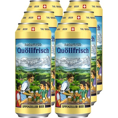 Bier Quöllfrisch naturtrüb 6 × 50 cl