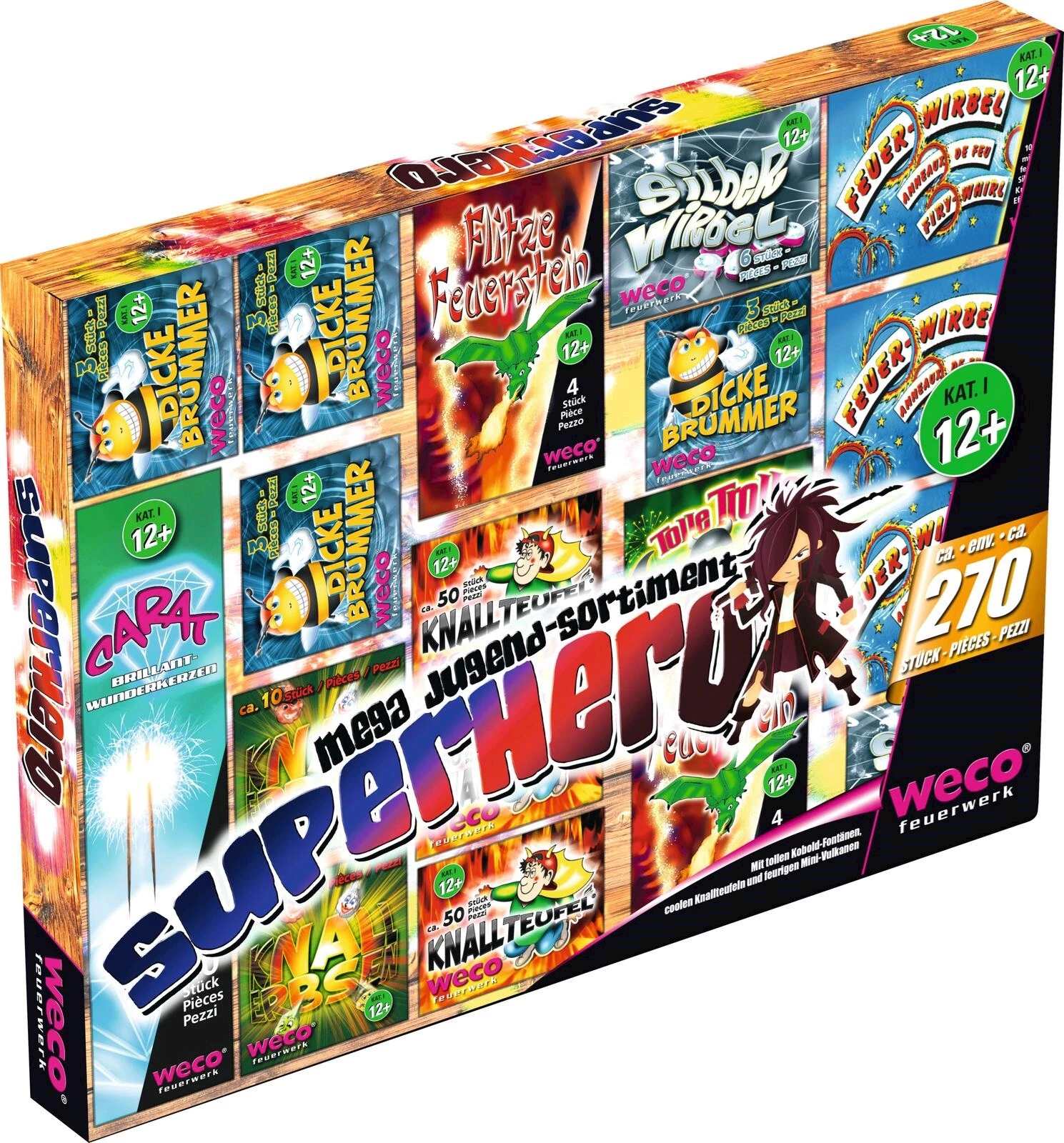 Feux d'artifice Superhero