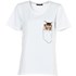 T-shirt Katze weiss S