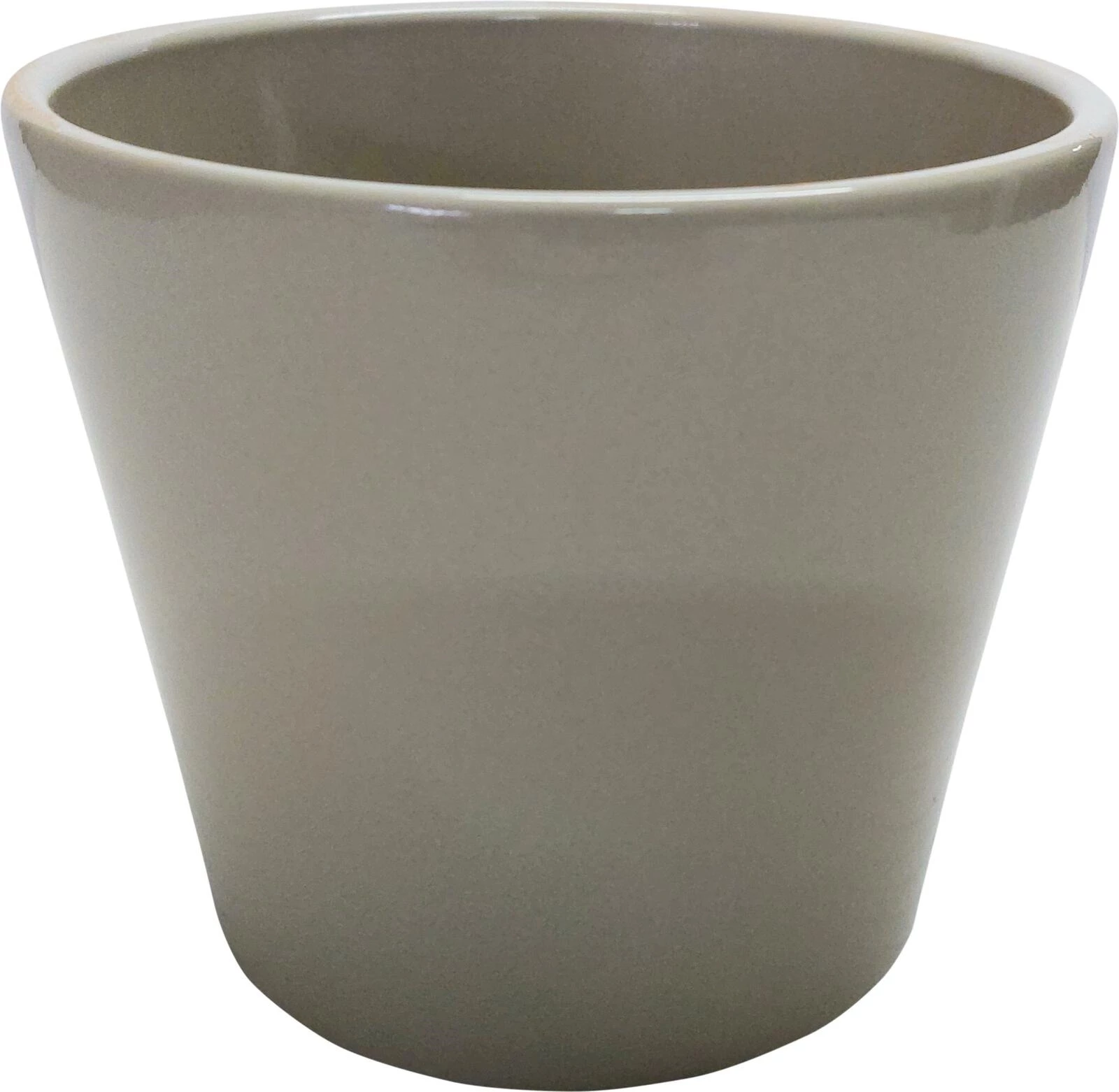 Topf Basic 7.5 cm  taupe konisch