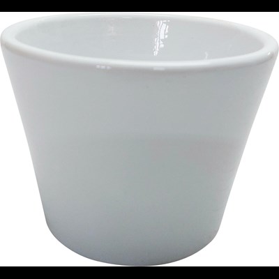 Pot Basic 7.5 cm blanc conique