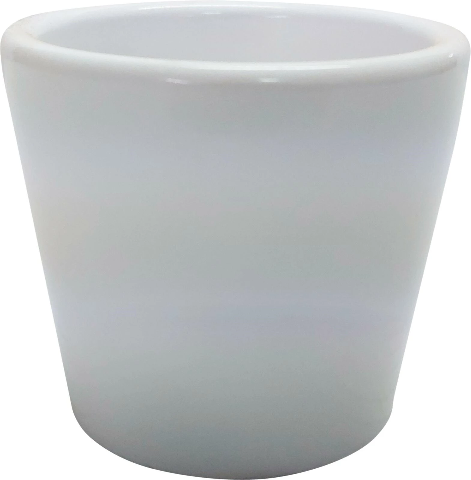 Topf Basic 10.5 cm weiss konisch