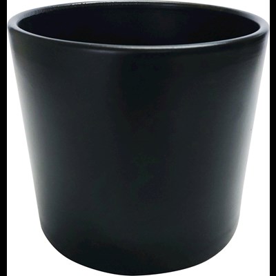 Pot Cylinder 16.5 cm noir m.