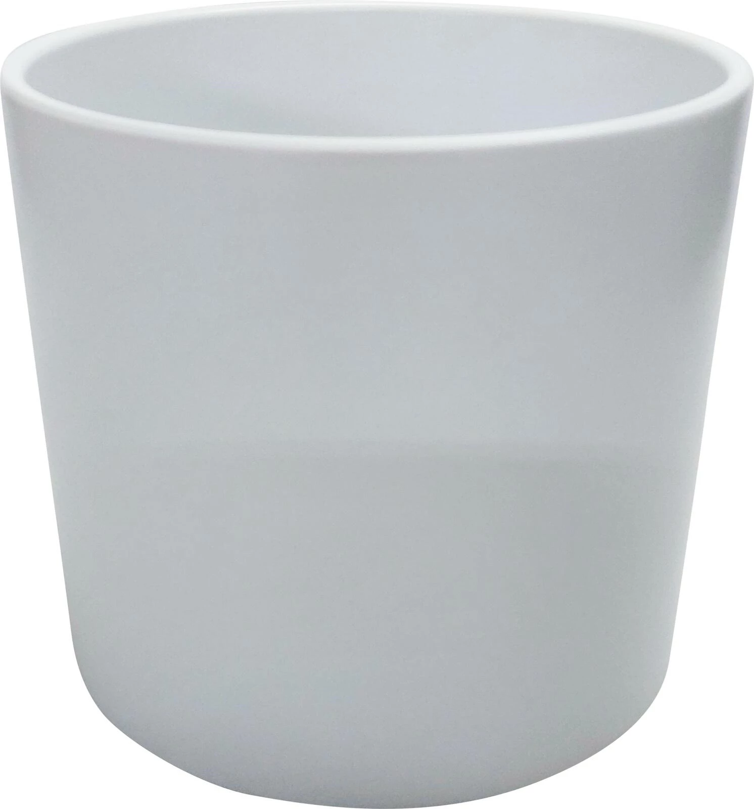 Topf Cylinder 10.5 cm weiss matt