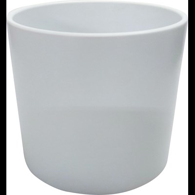 Pot Cylinder 12 cm blanc mat