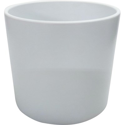 Pot Cylinder 12 cm blanc mat