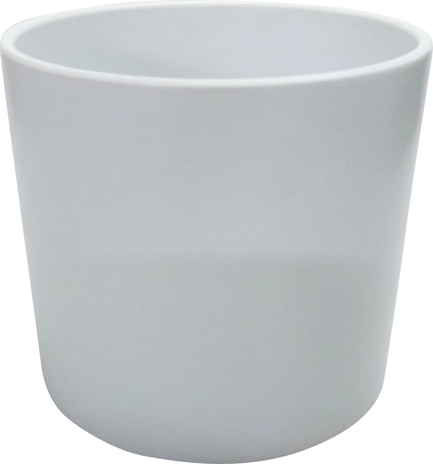 Topf Cylinder 13.5 cm weiss matt
