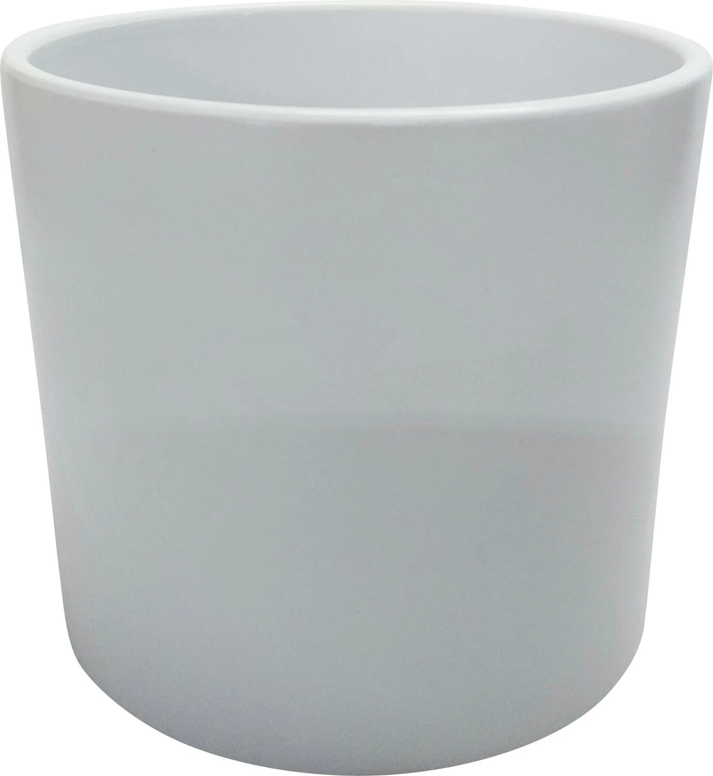 Topf Cylinder 16.5 cm weiss matt