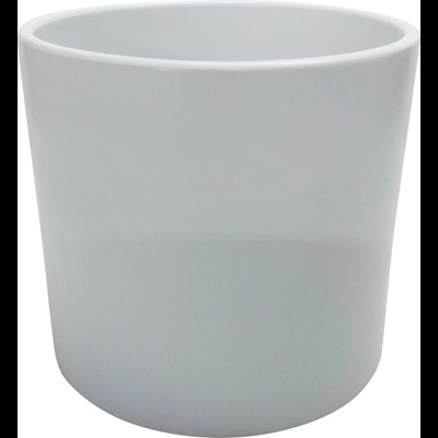 Pot Cylinder 16.5 cm blanc mat