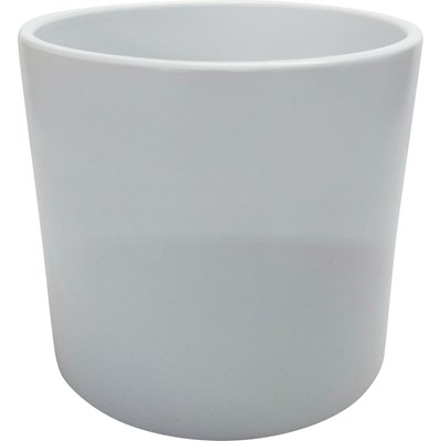 Pot Cylinder 16.5 cm blanc mat