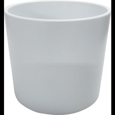 Pot Cylinder 19.5 cm blanc mat