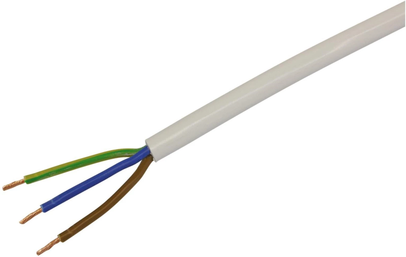 Kabel Td 3 × 1 mm², 10 m weiss