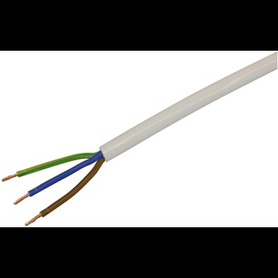 Câble Td 3 × 1 mm², 10 m blanc